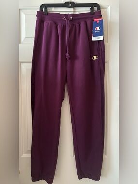 NWT Champion Women’s Plum Velour Drawstring Joggers- Medium